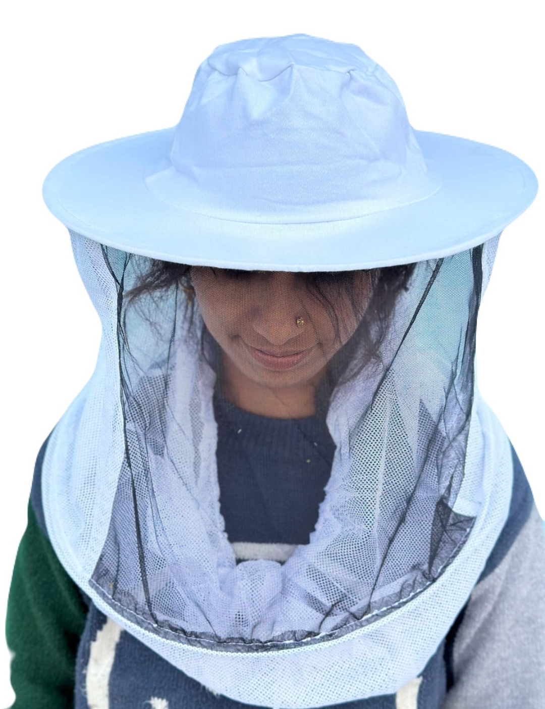 Bee veil white